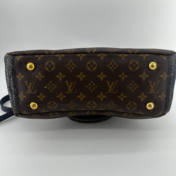 Louis Vuitton Monogram Canvas Exotic Python Pallas Bag - Picture 4 of 5